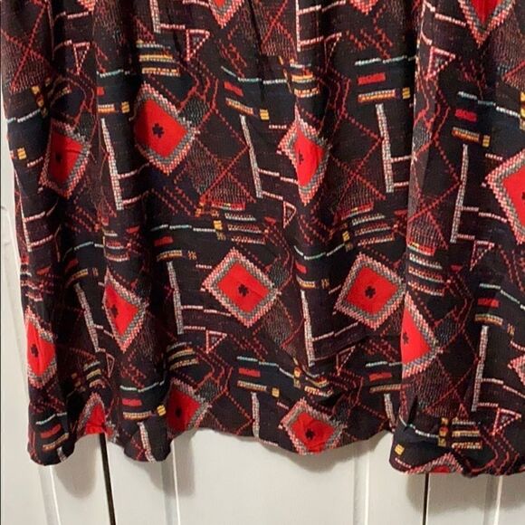 Silence & Noise Dress Print Cap Sleeve  size Large - Picture 5 of 10